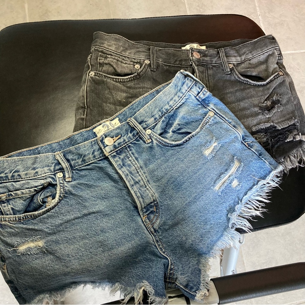 2 pairs Free People Denim Shorts Bundle